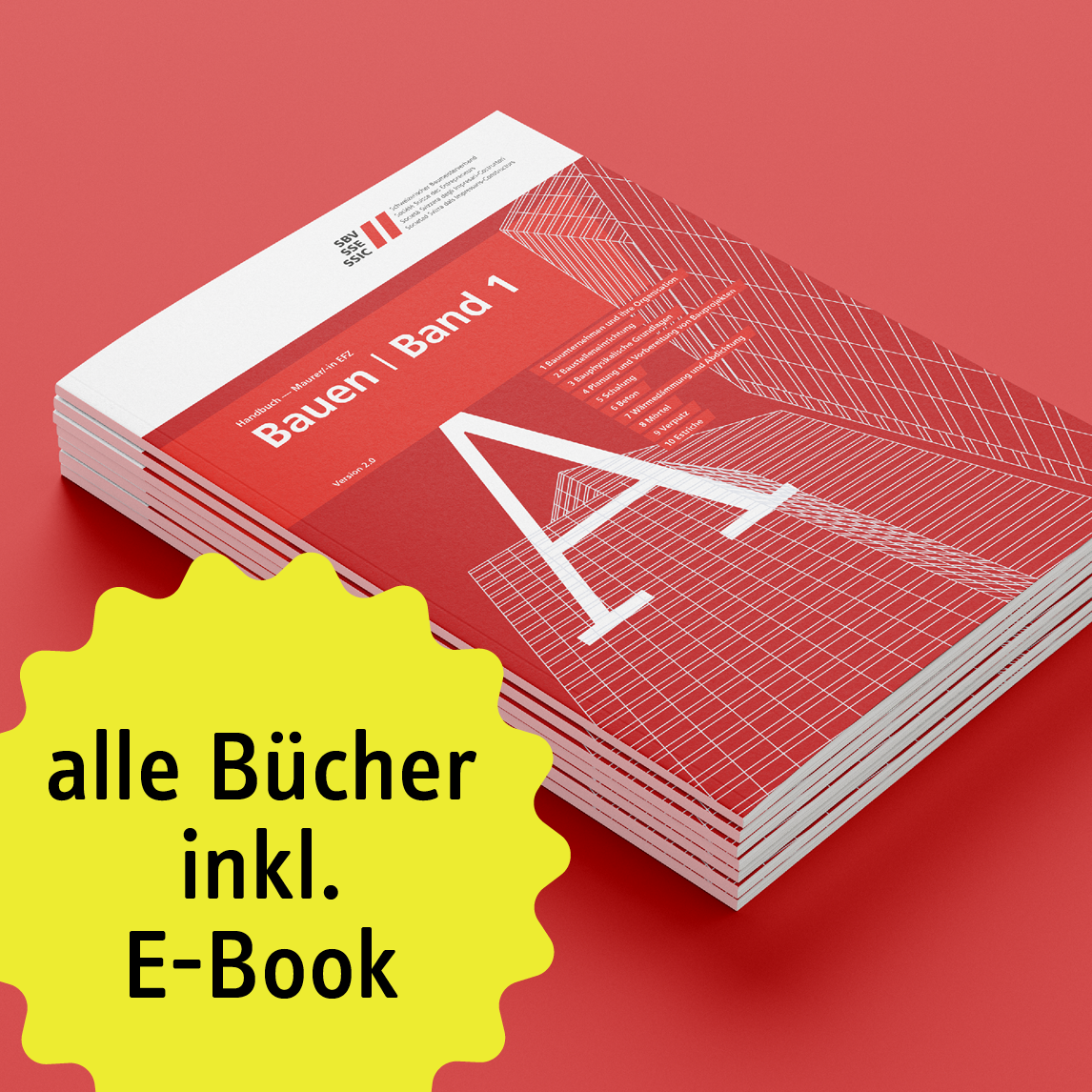 Lehrmittel SBV -  Maurer EFZ - Handbücher (Print & Digital)